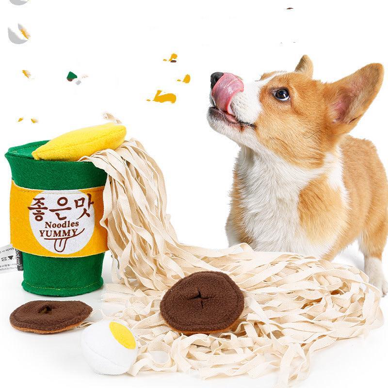 Boredom Buster Dog Toy: Instant Noodles Energy Reliever-4