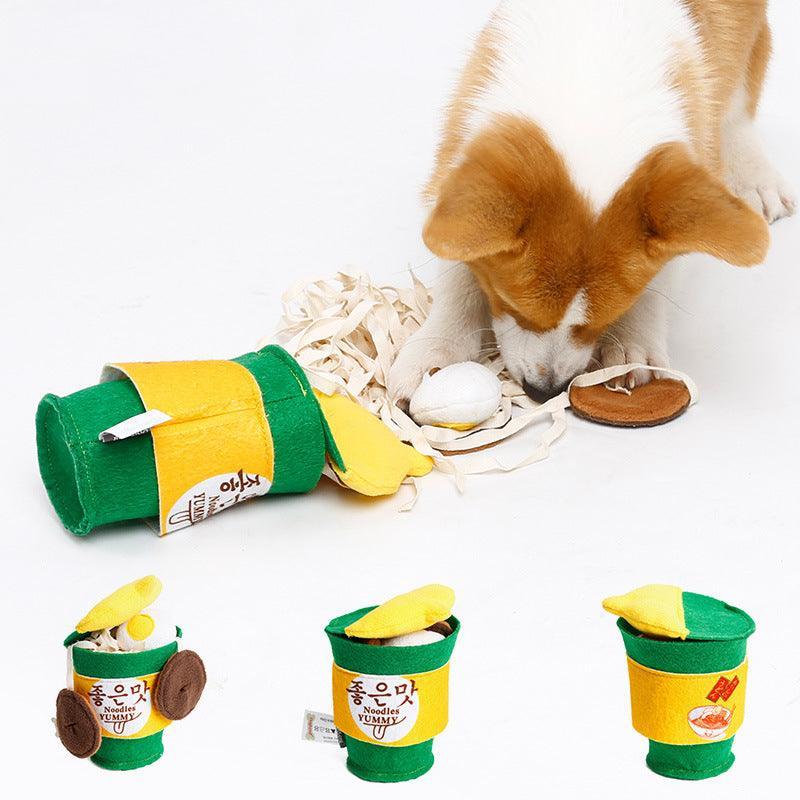 Boredom Buster Dog Toy: Instant Noodles Energy Reliever-3
